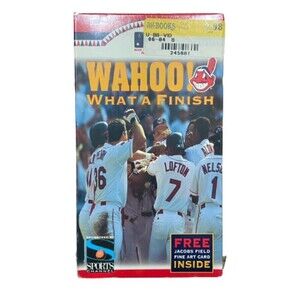 Cleveland Indians "WAHOO! What A Finish" 1995 VHS MLB Jacobs Field Art Brand New